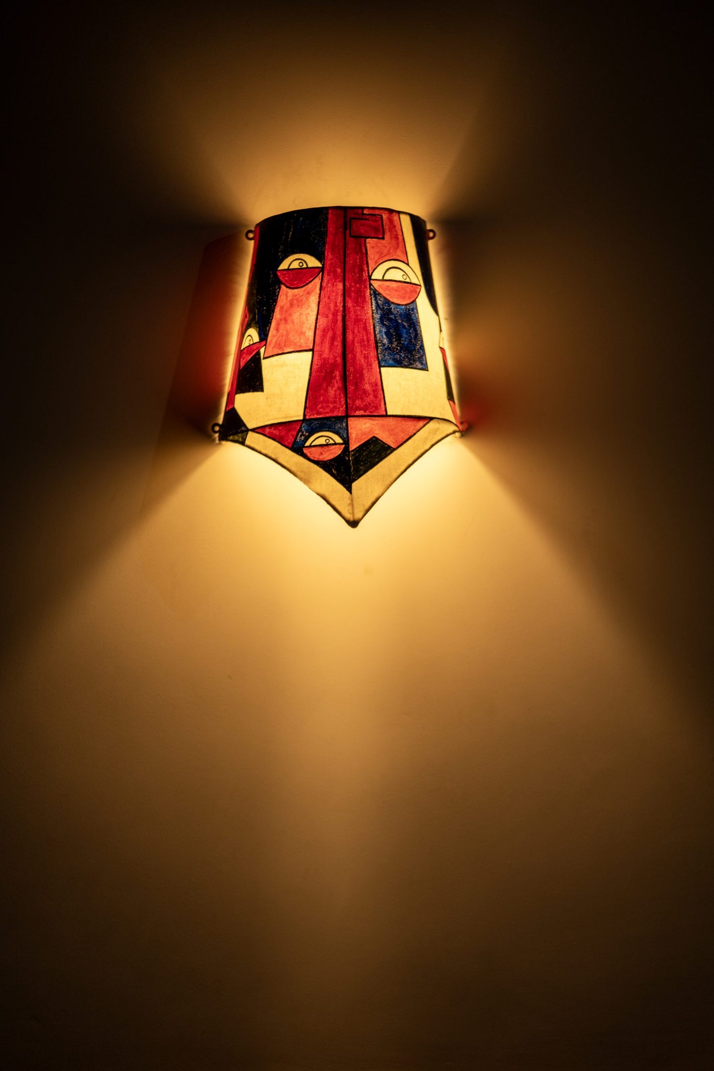 'The Armour Eye' Abstract Wall Sconce