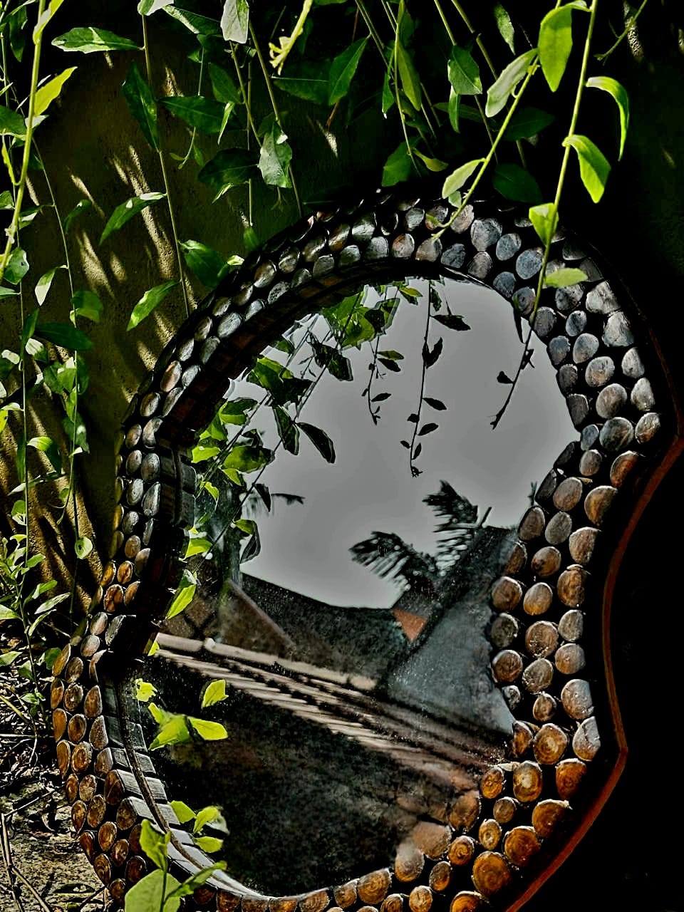 MIRAL INDIA Dotwood Wall Art Mirrors (Set Of 2)