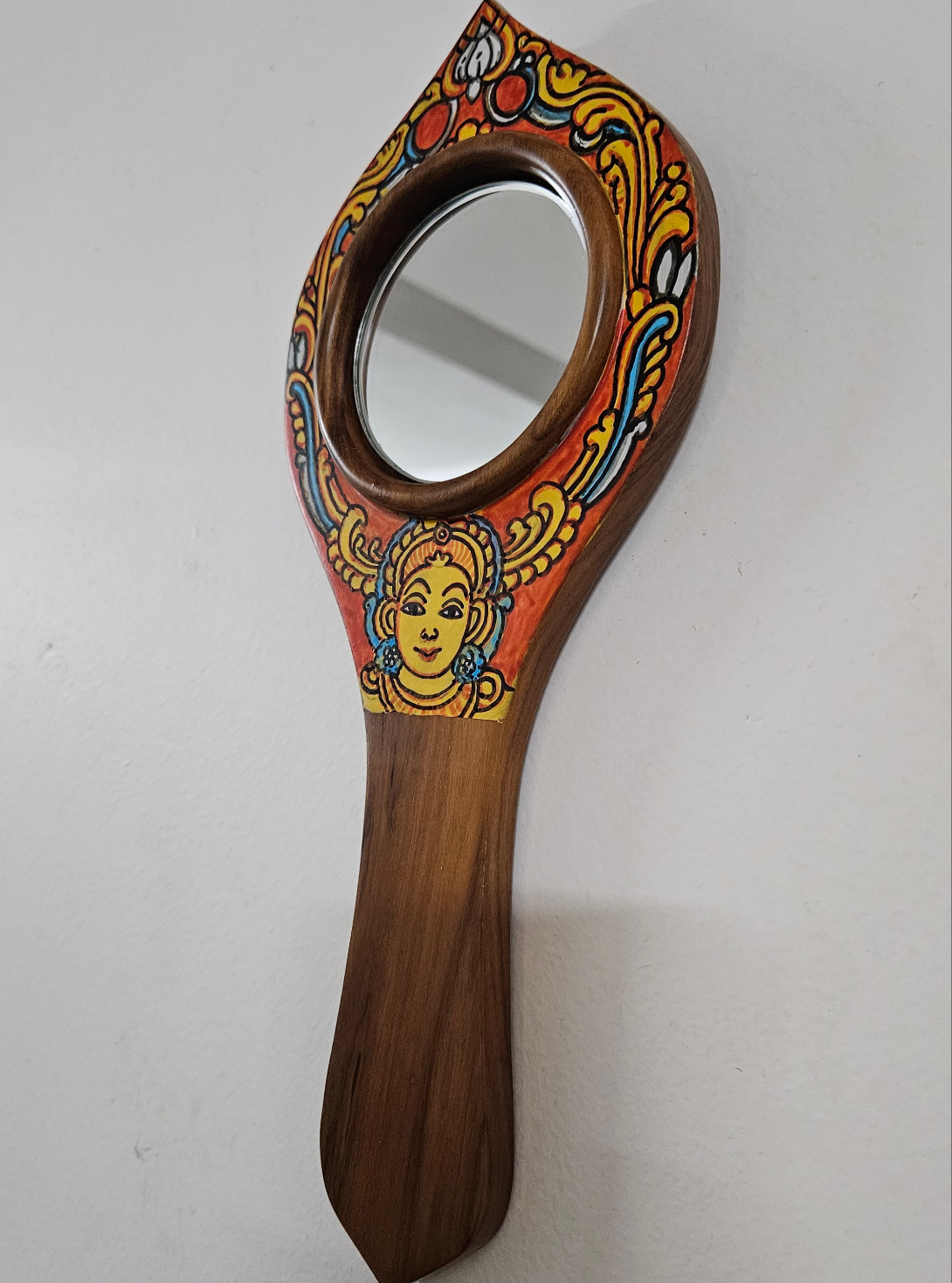 MIRAL INDIA KANYAKA HANDHELD KERALA MURAL VAALKANNADI MIRROR