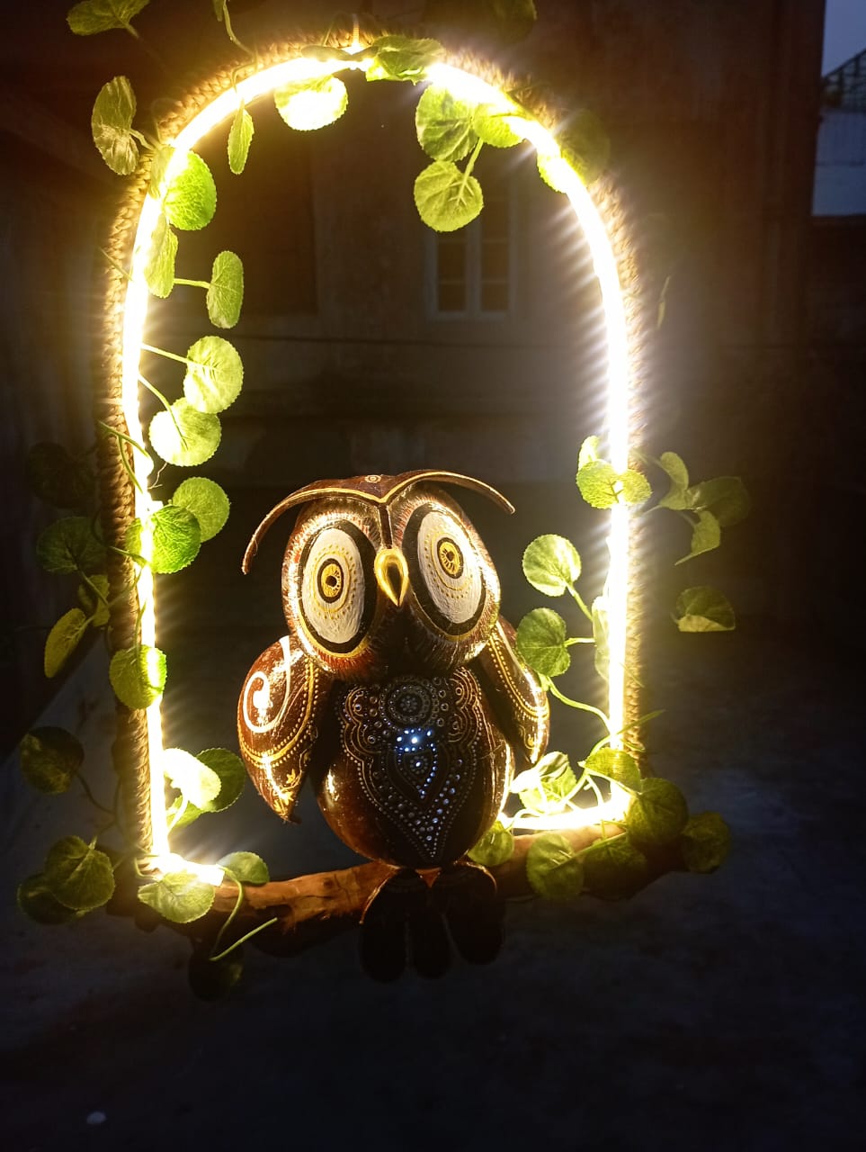 MIRAL INDIA LUCKY CHARM OWL HANGING LAMP