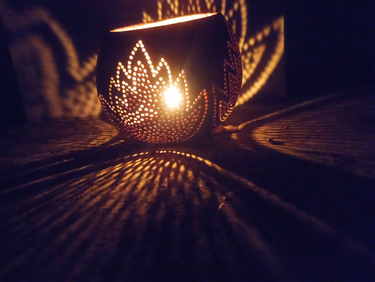 MIRAL INDIA COCOLUMINARIA 2 (TEA LIGHT HOLDER WITHOUT GHEE TEA LIGHT CANDLE)