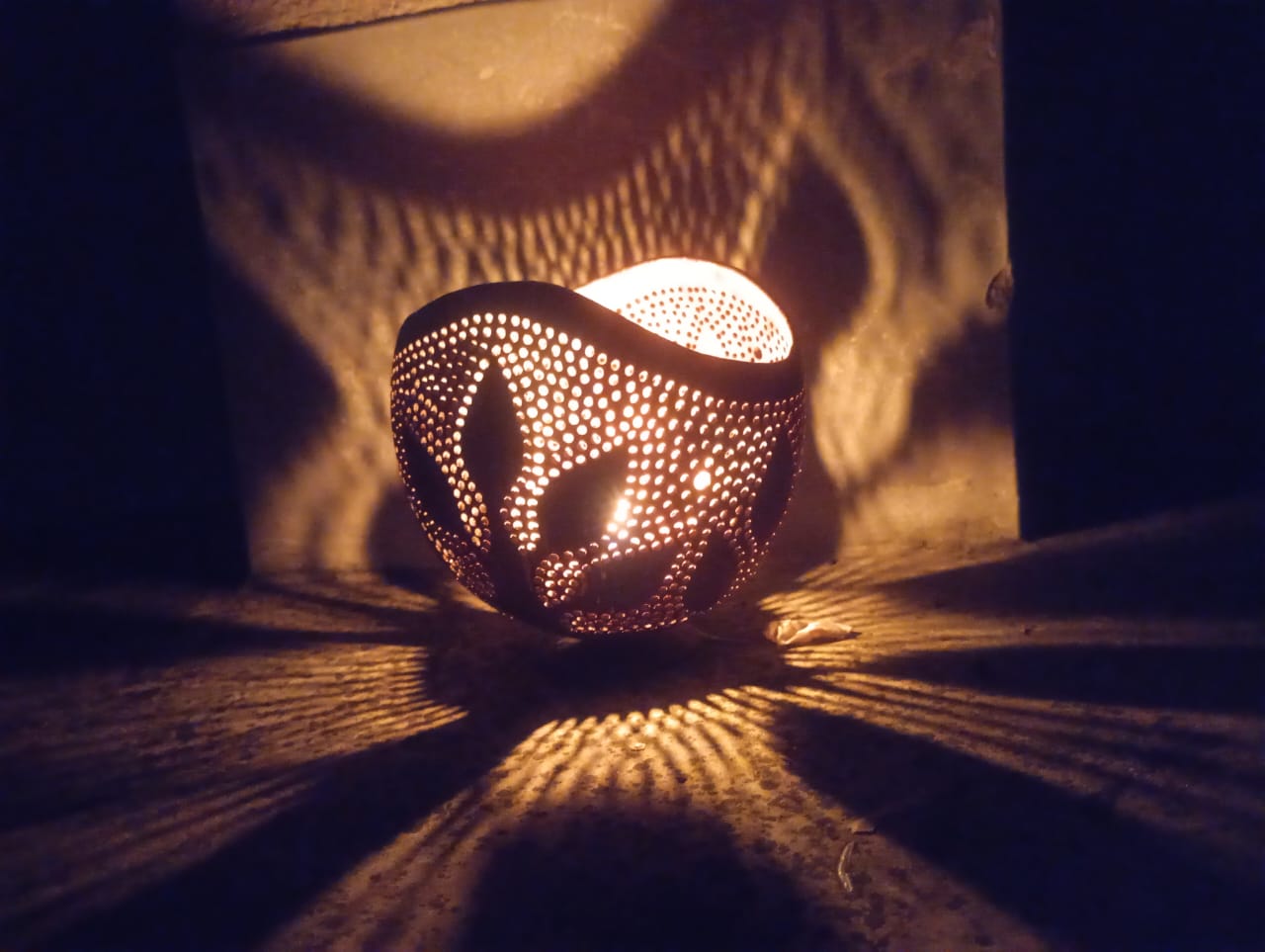 MIRAL INDIA COCOLUMINARIA 3 (TEA LIGHT HOLDER WITHOUT GHEE TEA LIGHT CANDLE)