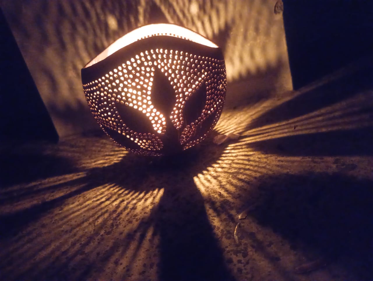 MIRAL INDIA COCOLUMINARIA 3 (TEA LIGHT HOLDER WITHOUT GHEE TEA LIGHT CANDLE)