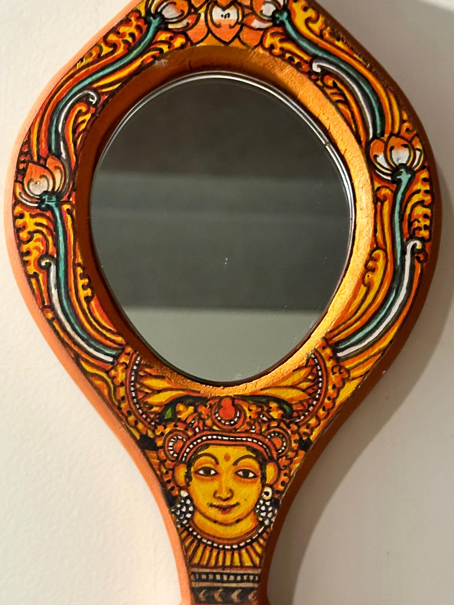 MIRAL INDIA Narthaki Valkannadi Kerala Mural art Mirror (Medium series)