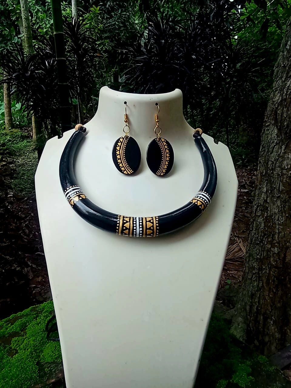MIRAL INDIA HANSULI GEOMETRA NECKLACE SET