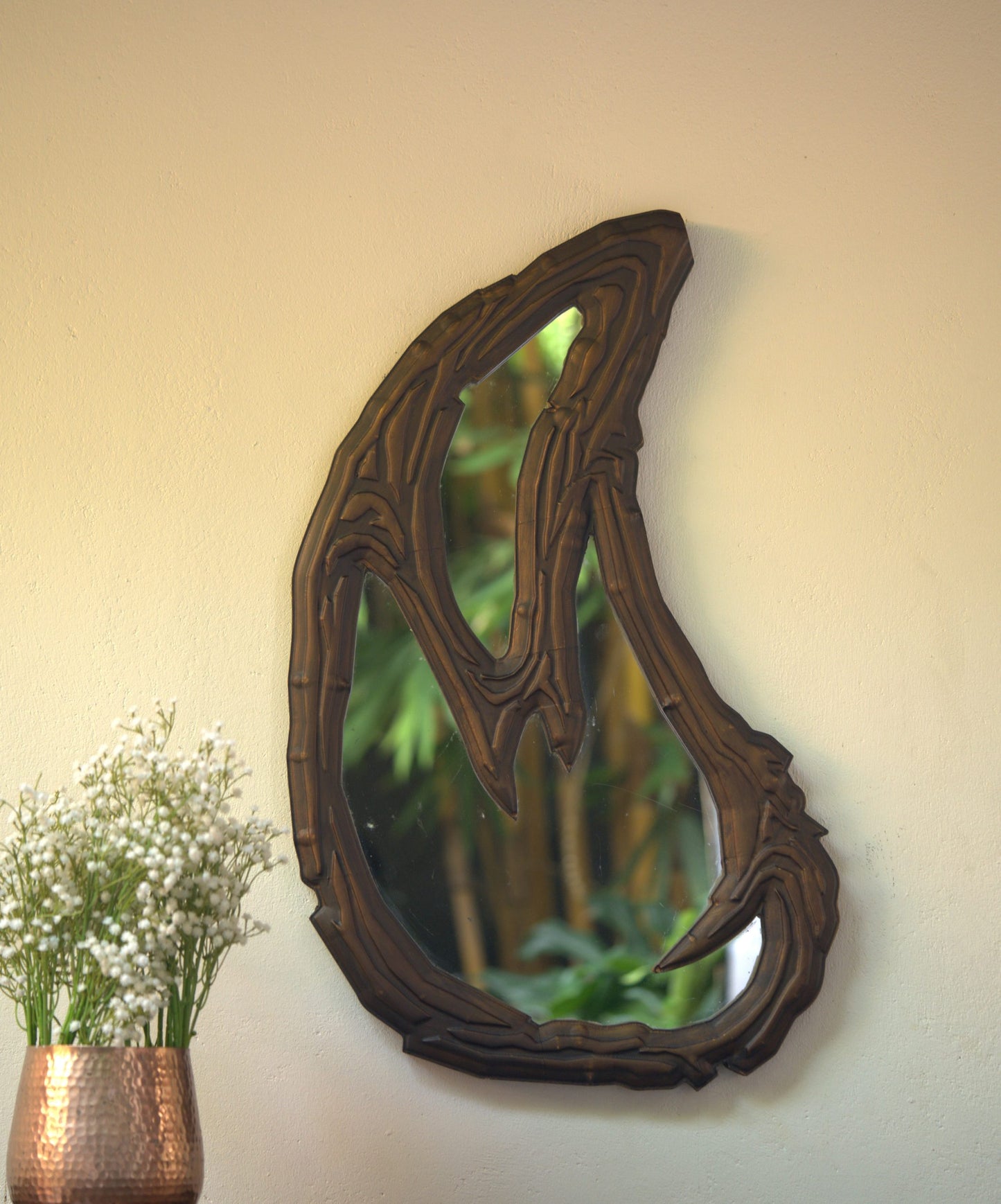 MIRAL INDIA The Heart Teak Mirror