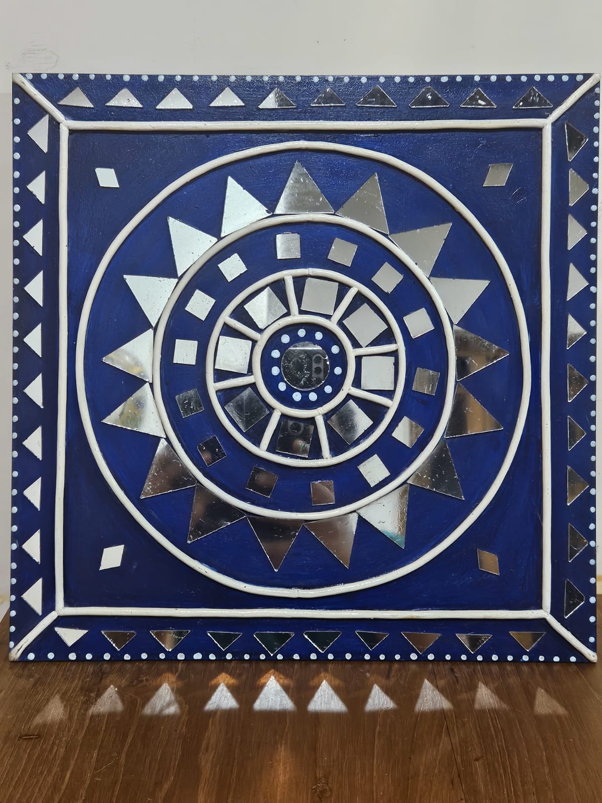 MIRAL INDIA Azure Mandala Lippan Mirror