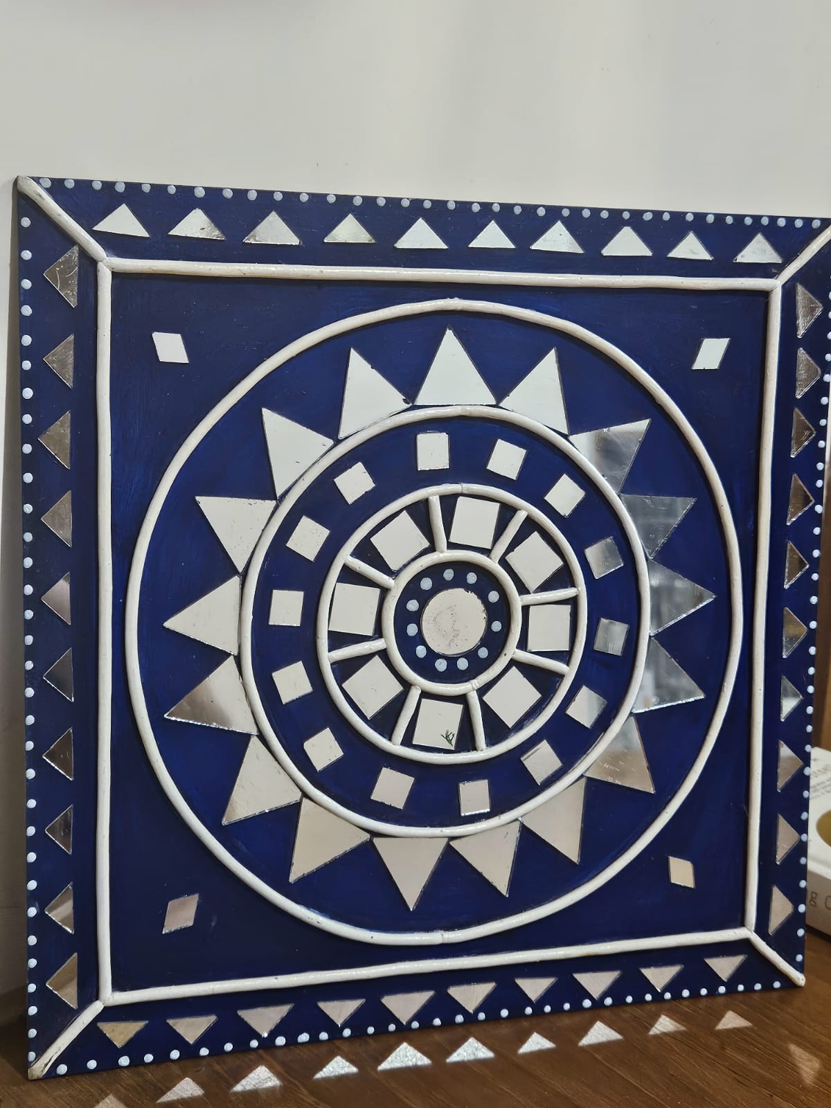 MIRAL INDIA Azure Mandala Lippan Mirror