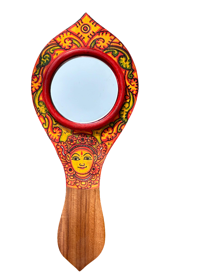 MIRAL INDIA HANDHELD UNNIYARCHA KERALA MURAL VAALKANNADI MIRROR