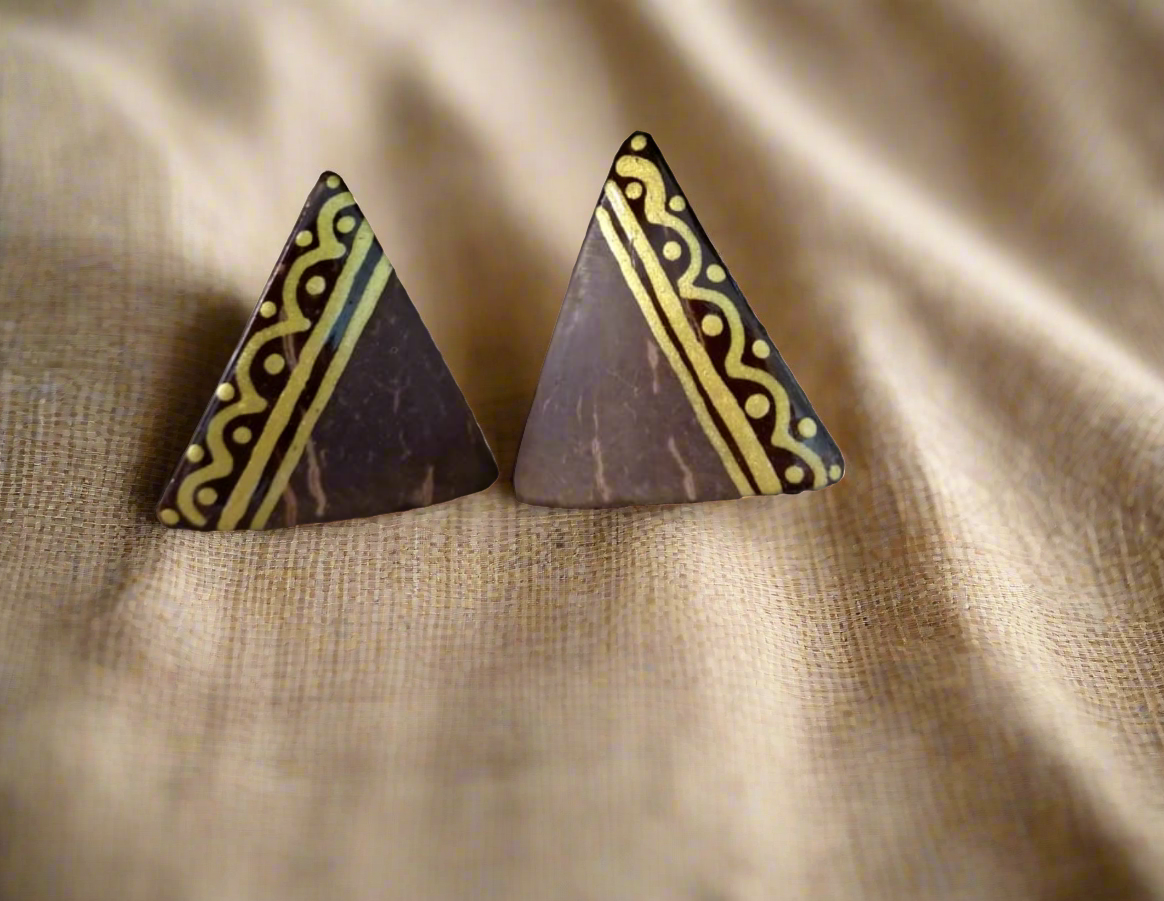 MIRAL INDIA ETHNIC -PYRAMID EARRINGS