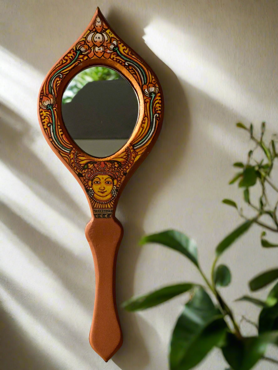 MIRAL INDIA Narthaki Valkannadi Kerala Mural art Mirror (Medium series)