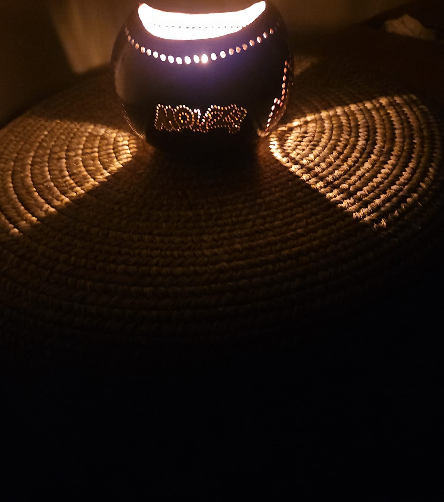 COCOPERSONA CLASSIC (CORPORATE/PERSONALISED TEA LIGHT HOLDER WITH BRASS POT & AROMATIC OIL INFUSED SOYA WAX CANDLE)