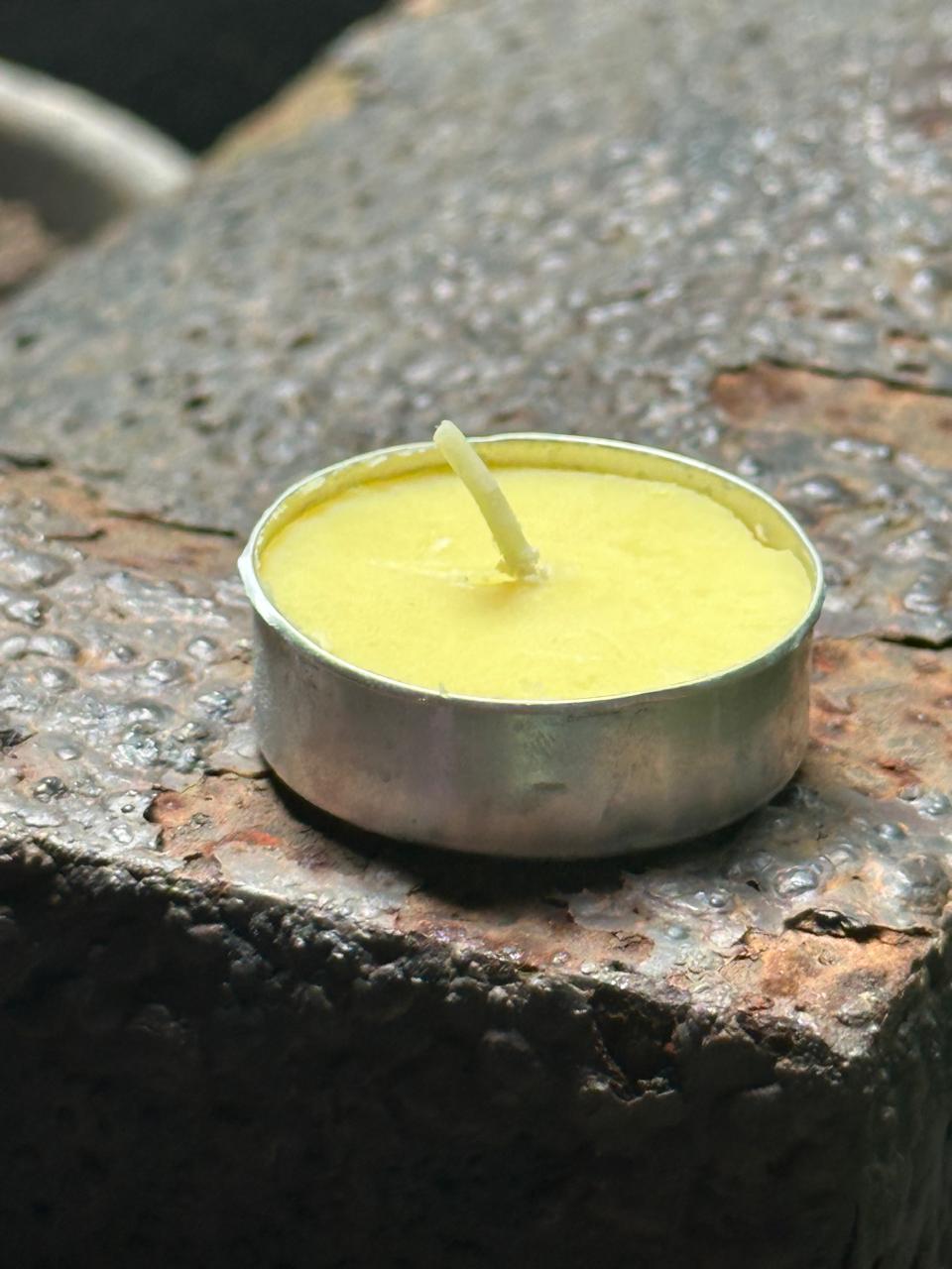 MIRAL INDIA COCOLUMINARIA 1C(REUSABLE TEA LIGHT HOLDER WITH GHEE TEA LIGHT CANDLE)