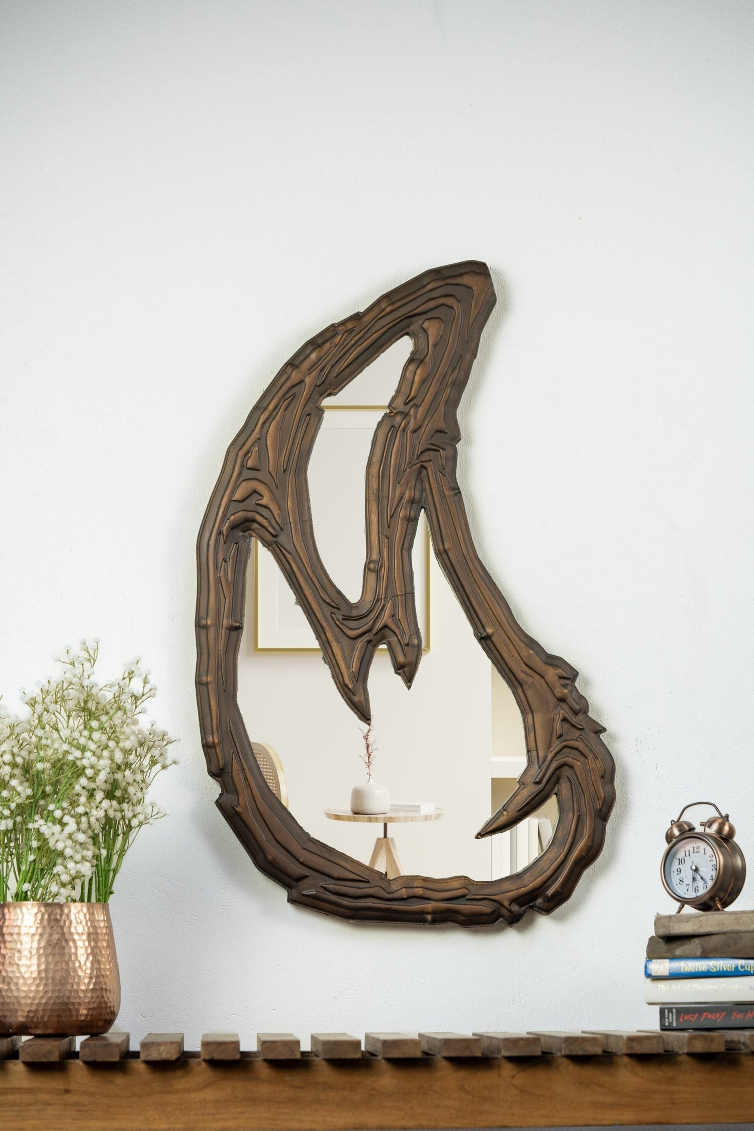 Engraved Wood Mirror