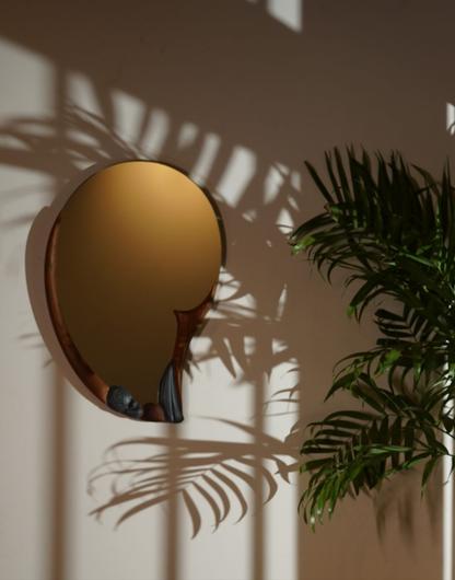 Sculptura 2D Edition 2 Mirror [ Large Light Brown Dark brown Series]