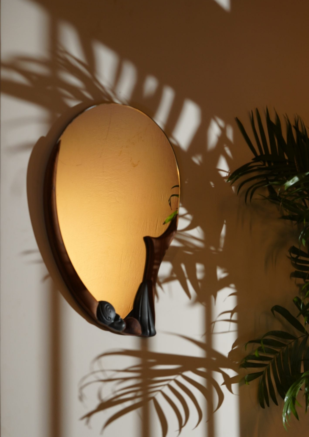 MIRAL INDIA Sculptura 2D Edition 2 Mirror [ Large Light Brown Dark bro