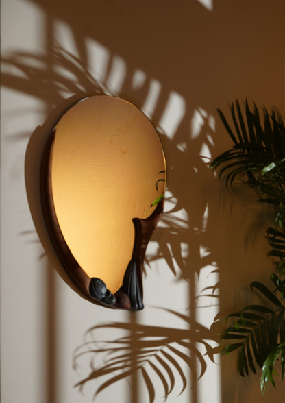 Sculptura 2D Edition 2 Mirror [ Large Light Brown Dark brown Series]