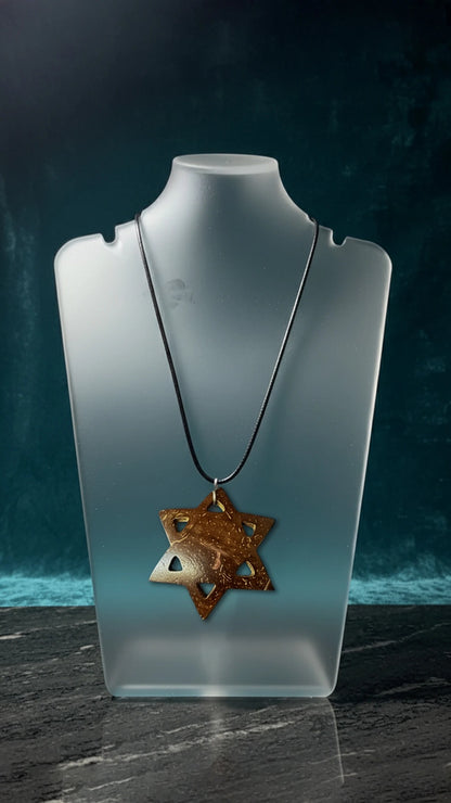 Star of David unisex pendan