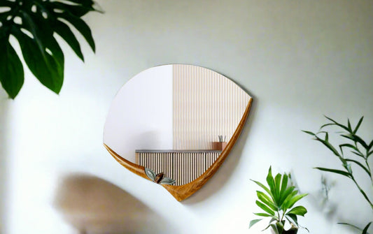 Sculptura 2D Mirror  Edition 4 [ Large Light Brown Grey Series]
