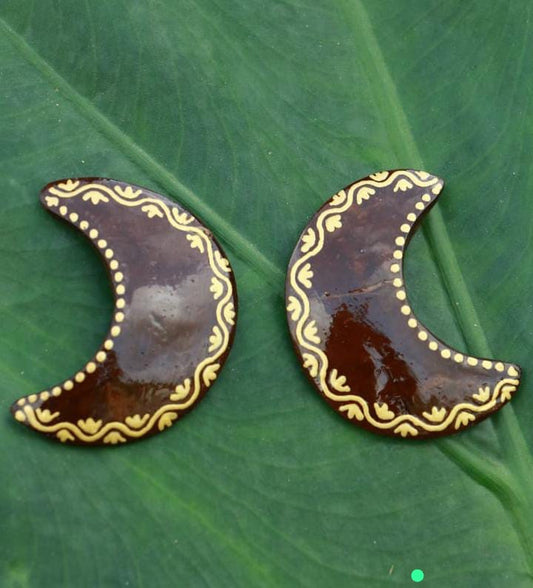 MIRAL INDIA HALF MOON EARRINGS
