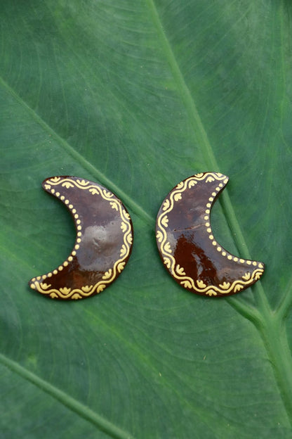MIRAL INDIA HALF MOON EARRINGS