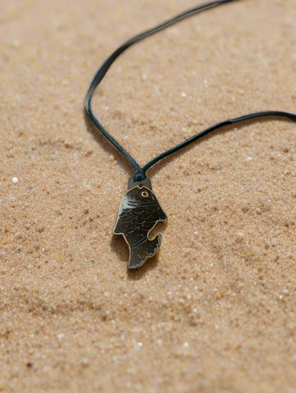 Fish kids pendant necklace