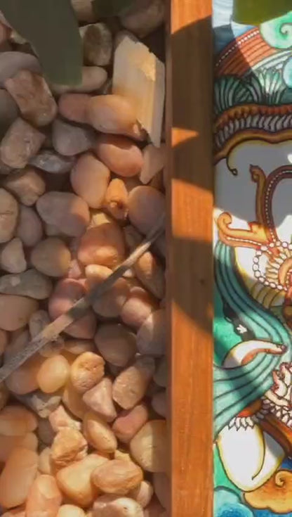 "KANYAKA" KERALA MURAL ART MIRROR