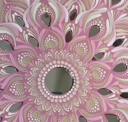 MIRAL INDIA LOTUS MIRROR WALL ART