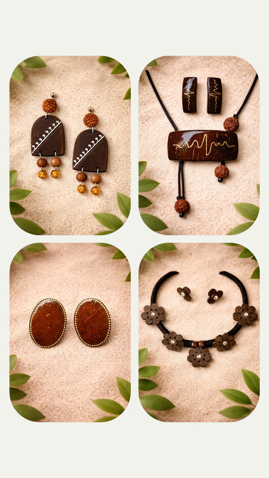 MIRAL INDIA necklaces & earrings - Combo  of 4 offer