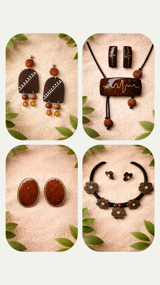 Vishu Dua MIRAL INDIA necklaces & earrings - Combo  of 4 offer