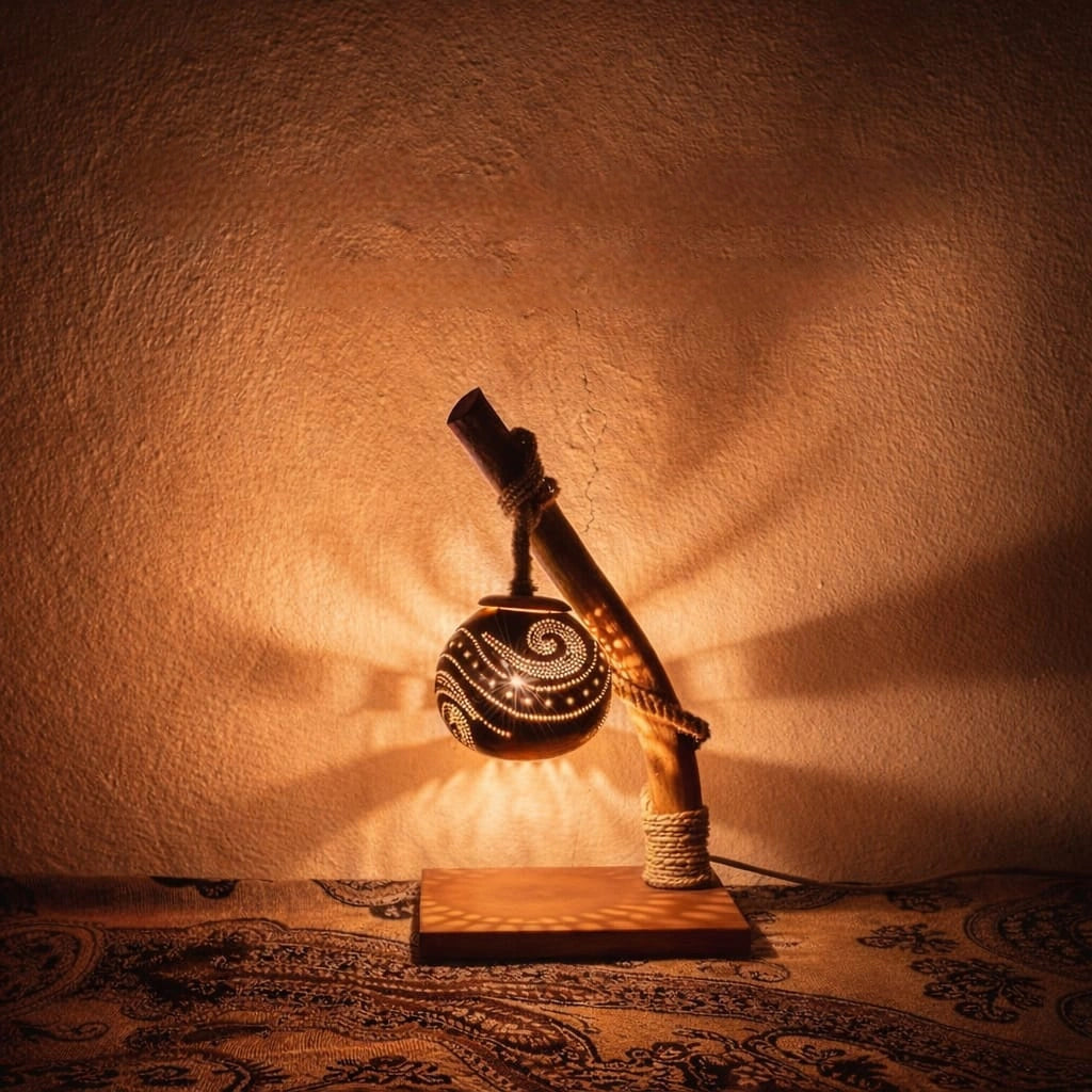 coconut shell lamp 