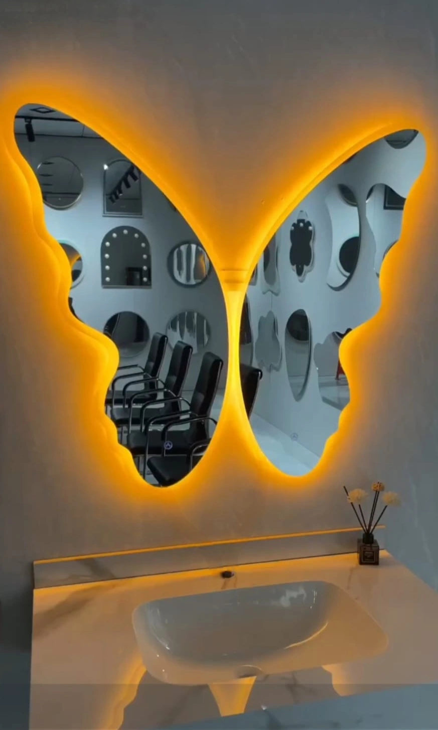 MIRAL INDIA BUTTERFLY  LED MIRROR