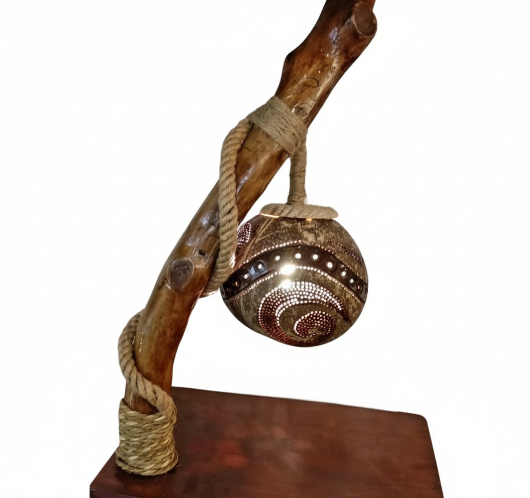 coconut shell lamp 