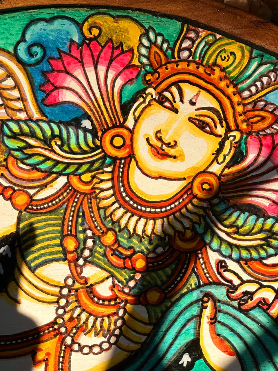 "KANYAKA" KERALA MURAL ART MIRROR